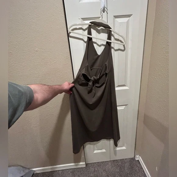 Patagonia Morning Glory Dress In Brown Performance Fabric , Large - Picture 8 of 10